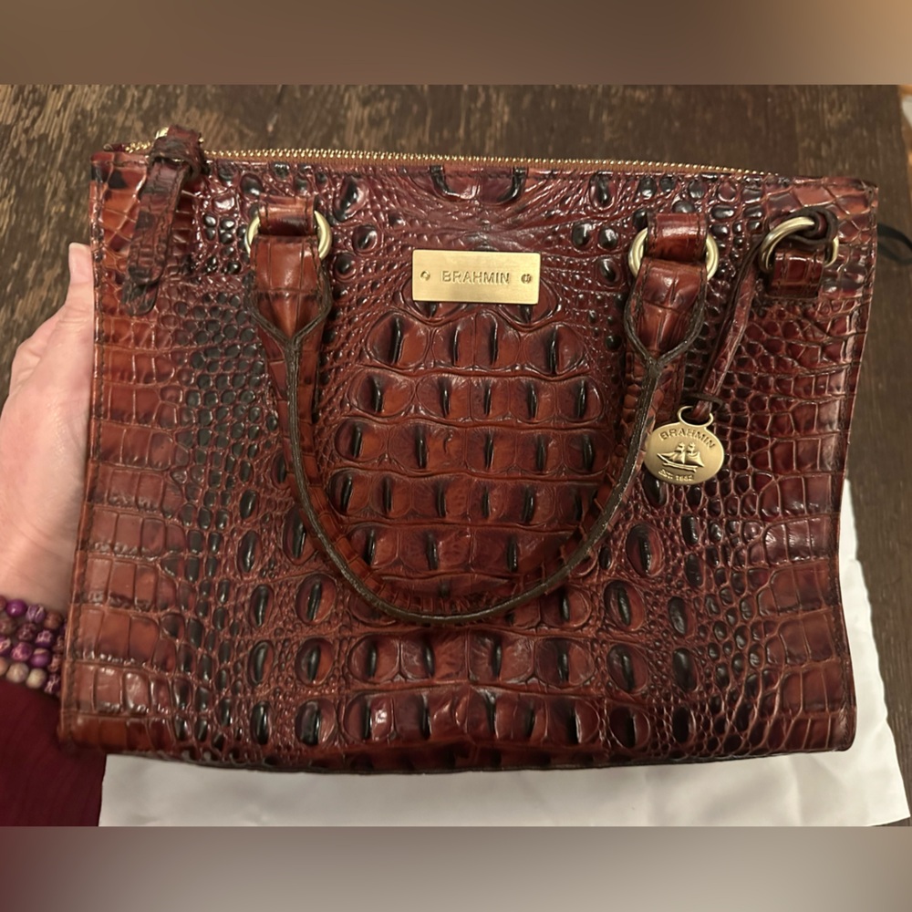 Brahmin Pecan Melbourne Medium Asher Satchel